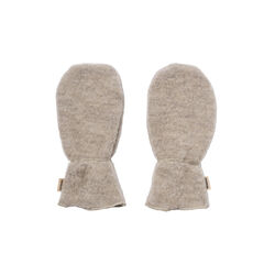 Wool Fleece Miitens Jay, khaki melange, Wheat