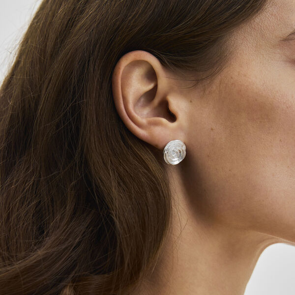 Rose &Oslash;restikker Large, s&oslash;lv, Pernille Corydon Jewellery