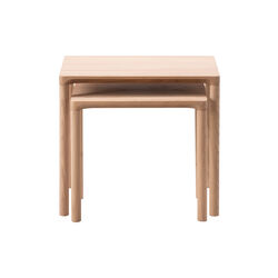 6798 Piloti Wood Coffee Table, light oiled oak, Fredericia Furniture