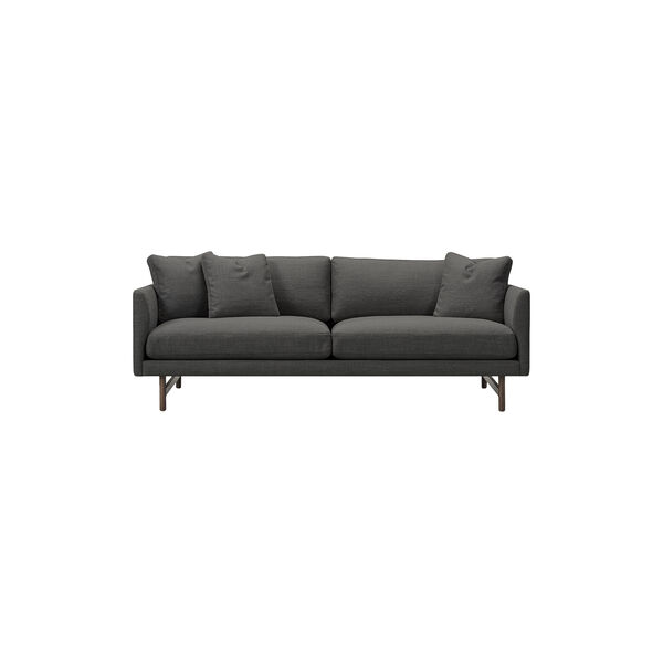 5552 Calmo 95 2 pers. sofa, mørkegrå/røget eg, Fredericia Furniture
