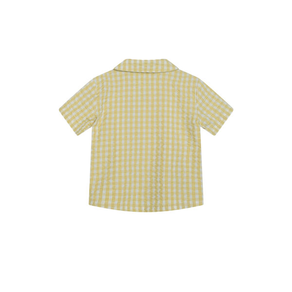 Short Sleeve Shirt, lemon checks, Serendipity