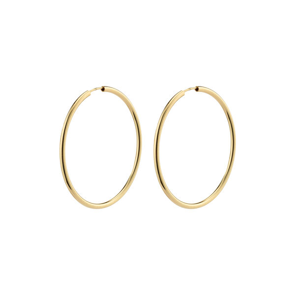 APRIL Hoops Medium, gold plated, Pilgrim