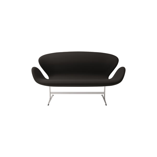 Svanesofa™ 3321 2-pers. sofa, sort, Fritz Hansen