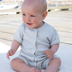 Baby Short Suit Stripe, mist/offwhite, Serendipity