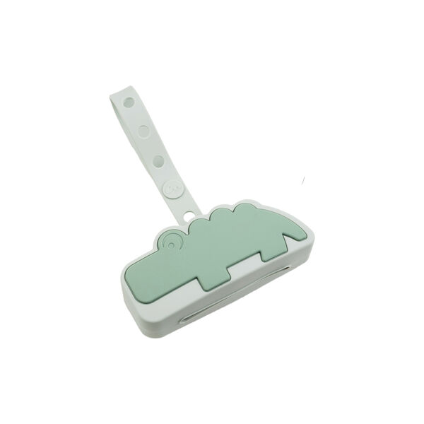 Croco silikone sutteholder, green, Done by Deer