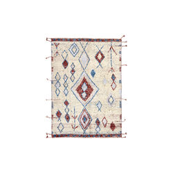 Tribe gulvt&aelig;ppe, ivory red, Rezas