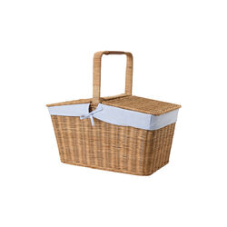 Rattan&nbsp;Picnic&nbsp;Basket&nbsp;with&nbsp;Liner, Lexington