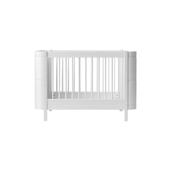 Wood Mini+ tremmeseng ekskl. junior kit 68x122 cm, hvid, Oliver Furniture