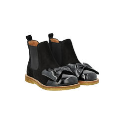 Chelsea støvle, black/black elastic Chelsea støvle, black/black elastic, ANGULUS