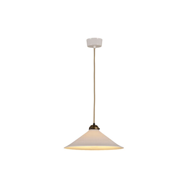 Cobb Large Pendant, antique brass, Original BTC