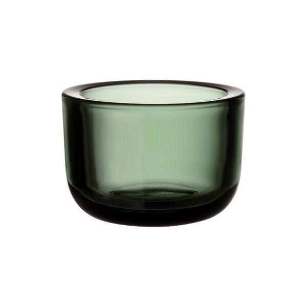Valkea fyrfadsstage, pine green, Iittala