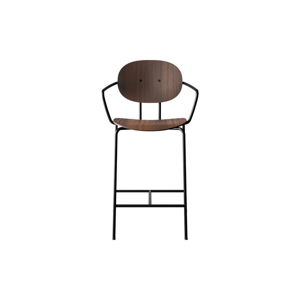 PIET HEIN Counter Chair with Arms, olieret valnød, Sibast Furniture