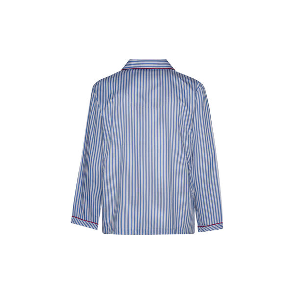 Rome Pyjamas, light blue strips/red piping, Ambassador 1867