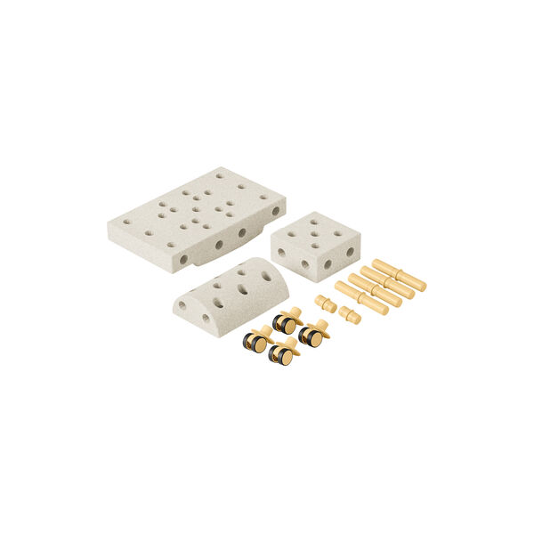 Curiosity sæt, sand grey/honey yellow, MODU