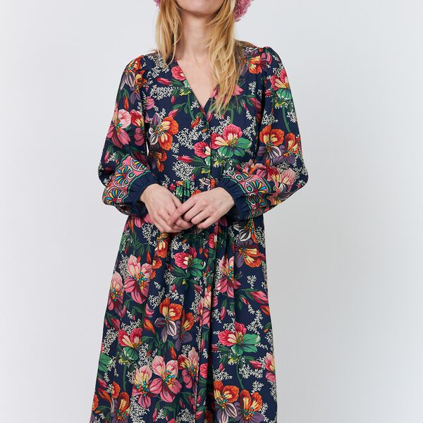 SaraiLL Dress 3/4, flower print, Lollys Laundry
