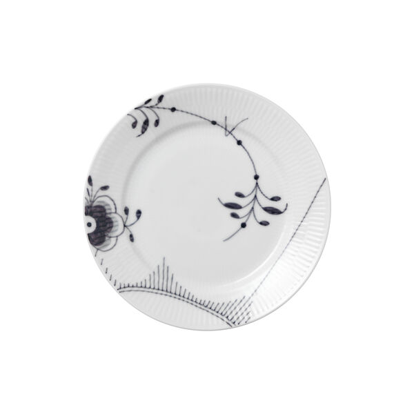 Sort Mega Riflet tallerken nr. 2 Ø 22 cm, Royal Copenhagen
