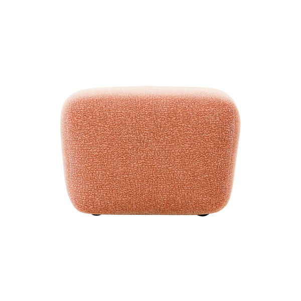 Wolke Ottoman, velvety woven terracotta, Westwing Collection