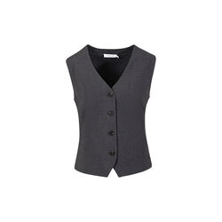 Vest with knit back, asphalt grey, Coster Copenhagen