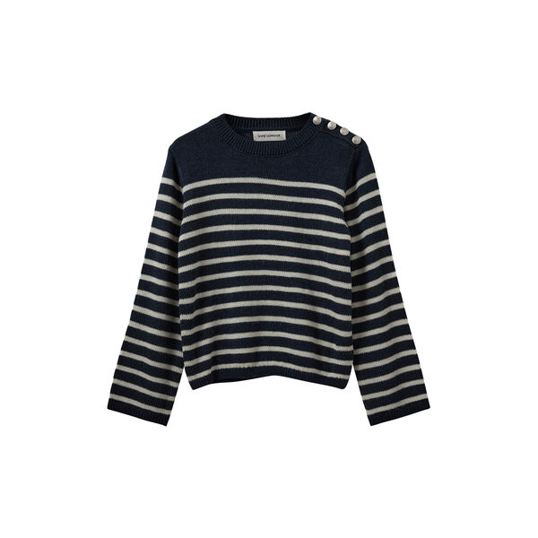 TildaSW Sweater, navy striped, Sofie Schnoor