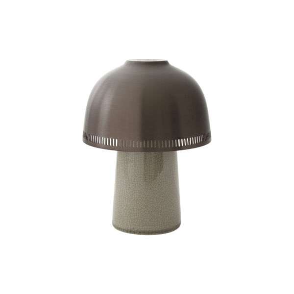 Raku SH8 transportabel bordlampe, beige grey/bronzed, &Tradition