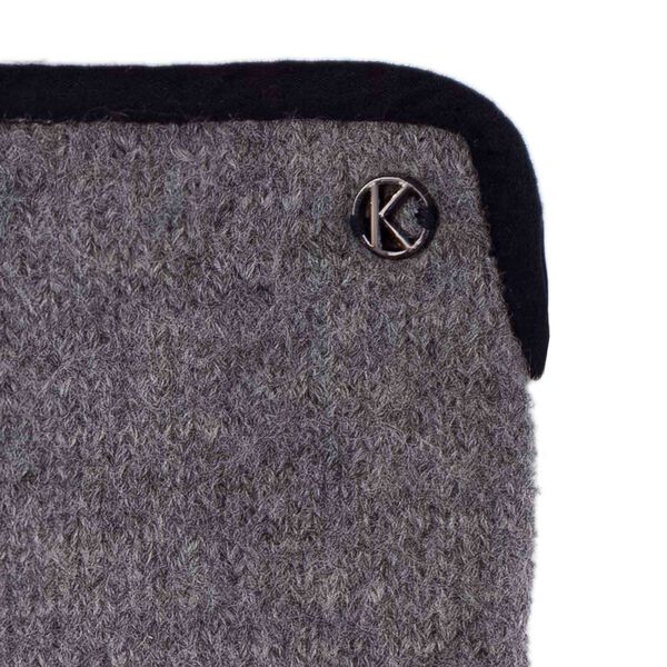 Sasha strikhandske, light grey melange, Kessler