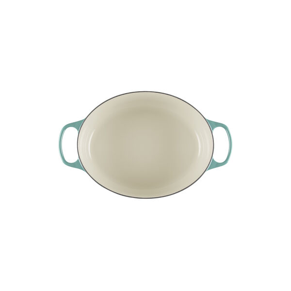 Signature st&oslash;bejern oval gryde &Oslash; 31 cm, bleu riviera, Le Creuset