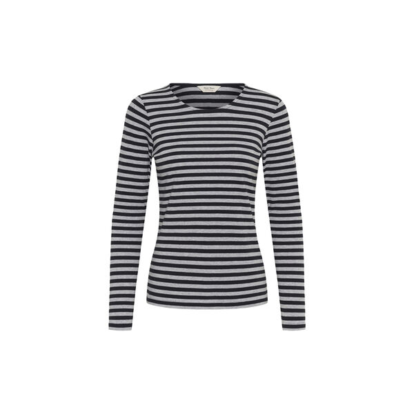 NemajasPW T-Shirt l/s, dark navy stripe, Part Two