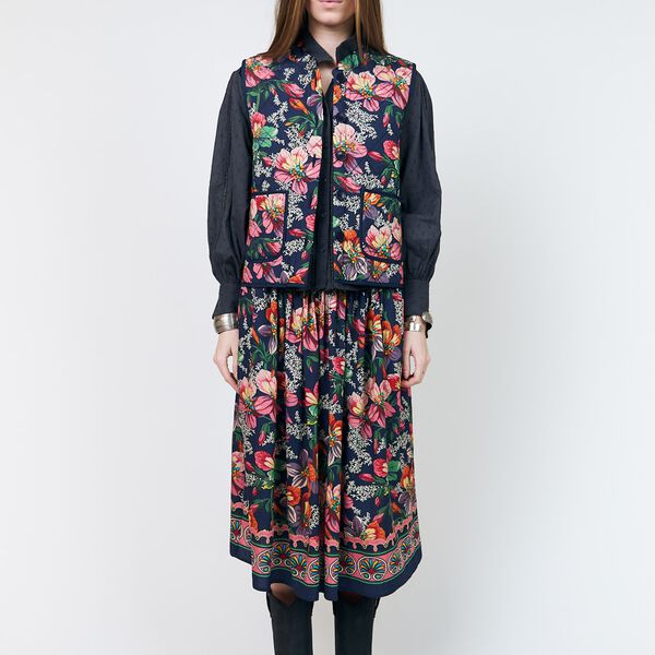 CairoLL Vest, flower print, Lollys Laundry