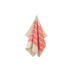SUN STRIPE strandh&aring;ndkl&aelig;de, coral pink, Georg Jensen Damask