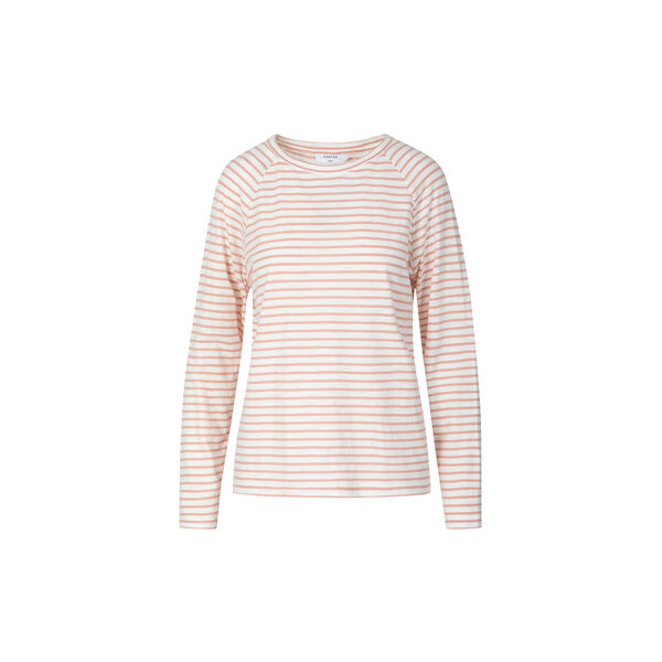 SILLA stripe longsleeved t-shirt, light pink/white stripe, Coster Copenhagen