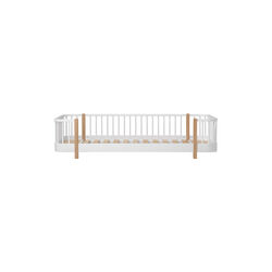 Wood Original gulvseng, hvid/eg, Oliver Furniture