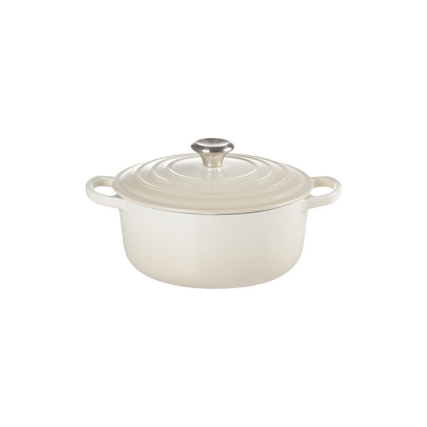 Signature rund gryde &Oslash; 20 cm, meringue, Le Creuset