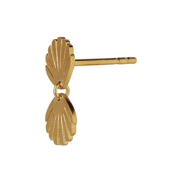 Two Petit Shell Earring Single, gold, Stine A Jewelry