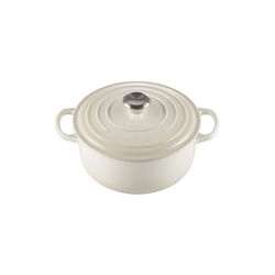 Signature rund st&oslash;bejernsgryde &Oslash; 20 cm, meringue, Le Creuset