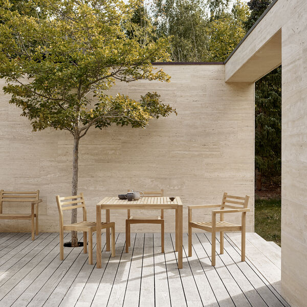 AH502 Outdoor spisbordsstol med arml&aelig;n, Carl Hansen & S&oslash;n