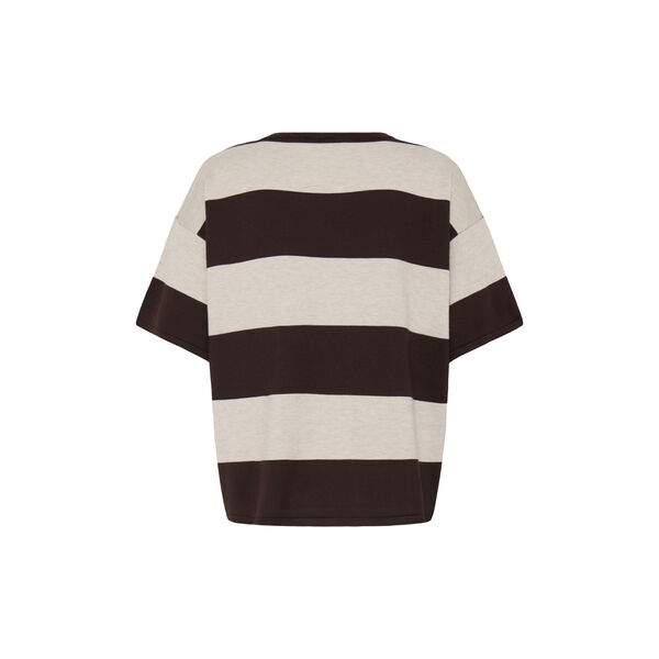 IHLULS Pullover, wide stripe chocolate torte, ICHI