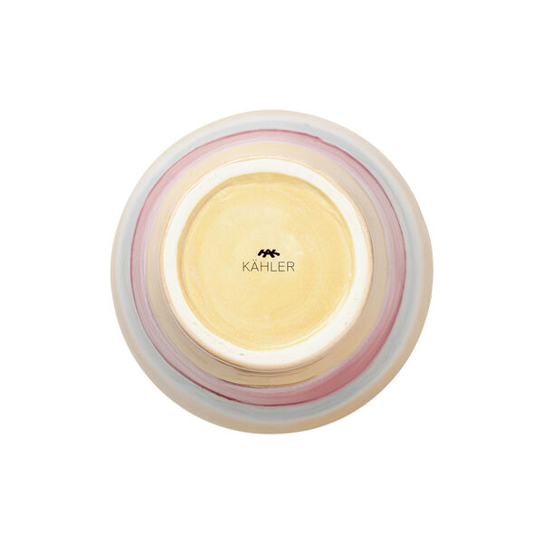 Poppery vase med æble, pink/mint/gul, Kähler