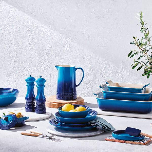 Oval grydeskeholder, azure blue, Le Creuset