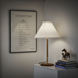 Le Klint 328 bordlampe med papirskærm, røget eg, LE KLINT