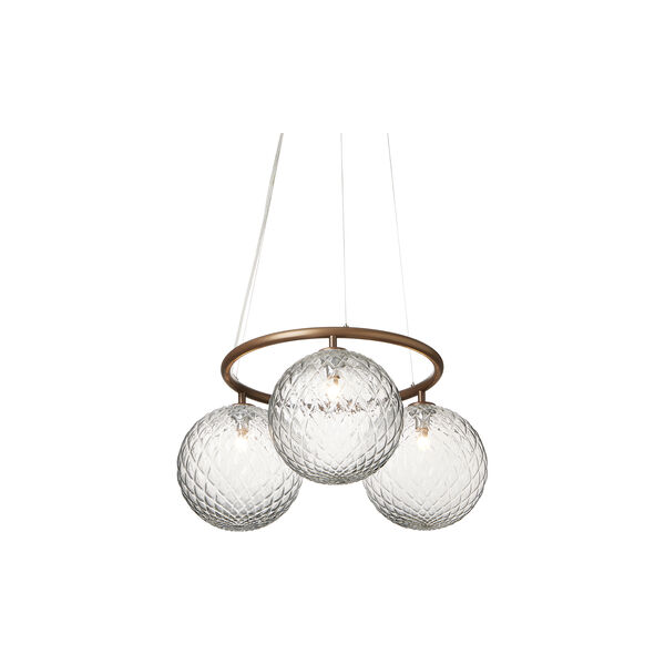 Miira 3 Circular Pendant, dark bronze/optic clear, Nuura