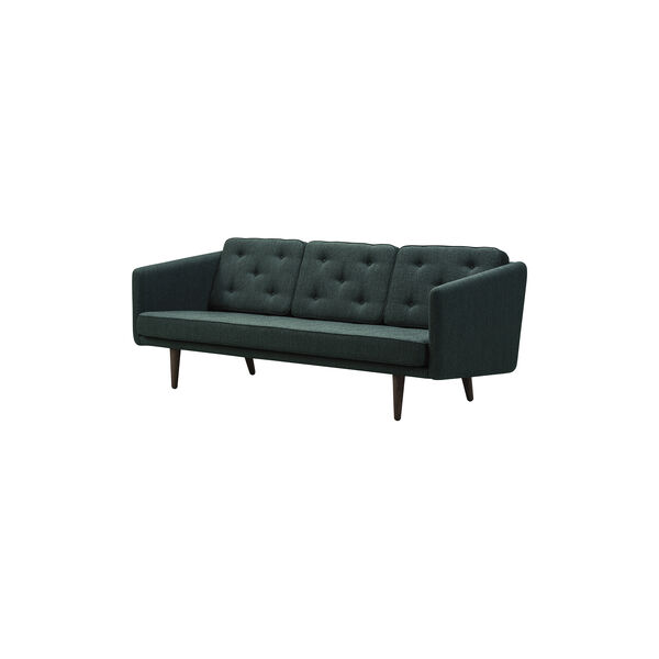 No. 1 3-pers. sofa, Fiord 991/r&oslash;get eg, Fredericia Furniture
