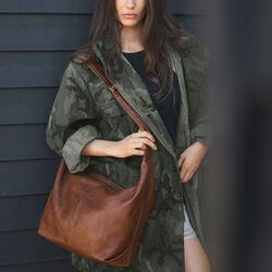 VenedaMBG Bag, Soft Vint., cognac w/br. gold, Markberg