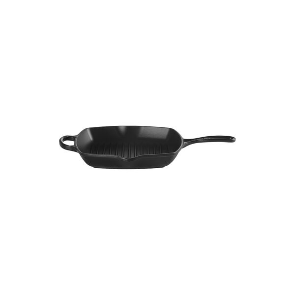 Signature st&oslash;bejern kvadratisk grillpande 26 cm, matte black, Le Creuset