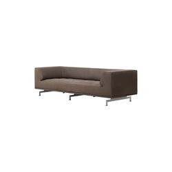4511 Delphi 3 pers. sofa, Havanna/aluminium, Fredericia Furniture