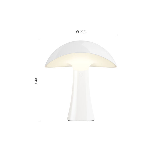 Rumee 220 Portable lampe, cloud white, Louis Poulsen