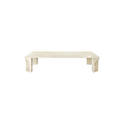 Doric Rectangular Coffee Table, neutral white Doric Rectangular Coffee Table, neutral white, GUBI