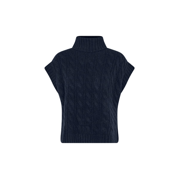 FresnoLL Knit Vest SL, dark blue, Lollys Laundry