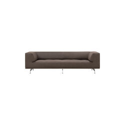 4511 Delphi 3 pers. sofa, Havanna/aluminium, Fredericia Furniture
