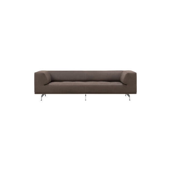 4511 Delphi 3 pers. sofa, Havanna/aluminium, Fredericia Furniture