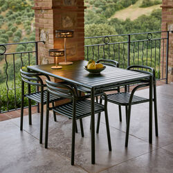 Bliss spisebord rektangul&aelig;r, dark green, Cane-line